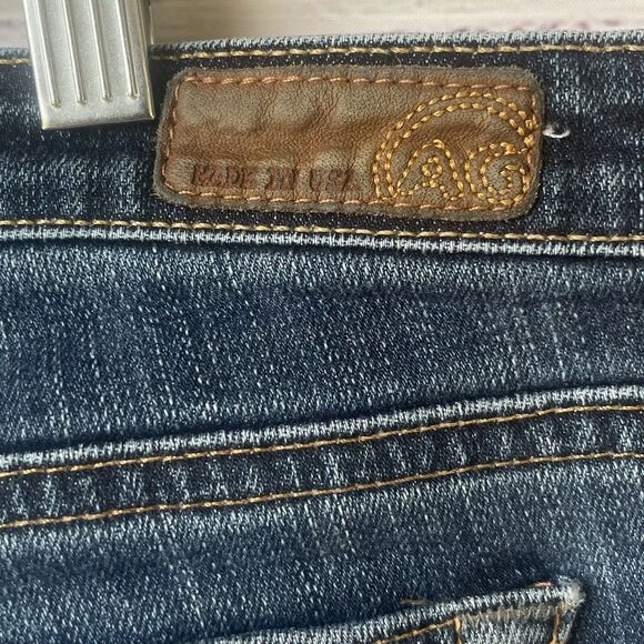 AG Adriano Goldschmied The Stilt Cigarette Jeans 32R Slim Fit Made in USA Blue - Picture 7 of 12